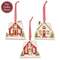 Let's Stay Home Snowy House Wooden Ornament - 3 Asstd.