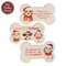 Paw-Some Wooden Christmas Bone Magnet - 3 Asstd.