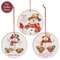 Always With You Snowman & Cardinal Round Ornament - 3 Asstd.