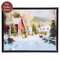 Winter Farm Scene Framed Canvas - 10.5x8.5