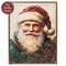 Nordic Noel Santa Framed Canvas - 12.5x16.5