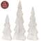 3 Set - Rustic White Wooden Christmas Tree Sitters