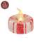 Glittered Candy Cane Timer Tealight