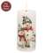 Snowman Family Timer Pillar - 6"