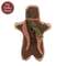 Olde Thyme Country Check Scarf Gingerbread Man - 7.5"H