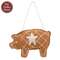 Gingerbread Pig Ornament - 3.5"H