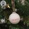 Peace White Ceramic Ornament - 2.75"H