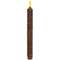 Burnt Mustard Vintage Twist Flicker Flame Timer Taper, 9.5"
