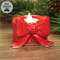 Red Ceramic Bow Tealight Holder