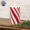 Candy Cane LED Timer Pillar - 6"H