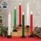 Christmas LED Timer Tapers - 6 Asstd