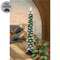 Green Flocked Christmas Tree LED Timer Taper - 11.5"H