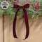 Burgundy Velvet Bow - 15.5"