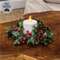 Nostalgic Holly & Berries Candle Ring - 2.5"