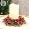 Frosted Fantasy Red Rose Candle Ring - 3.5"