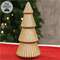 Gold Glittered Cone Tree - 10"H