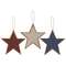 Embossed Metal Star Ornament, 3 asst. - # 34549